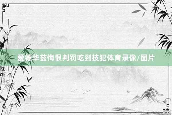 爱德华兹悔恨判罚吃到技犯体育录像/图片