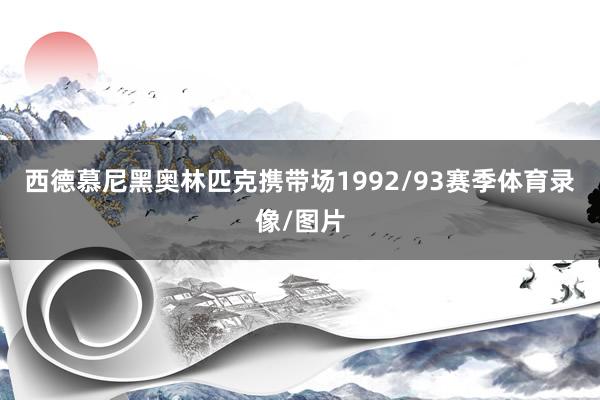 西德慕尼黑奥林匹克携带场1992/93赛季体育录像/图片