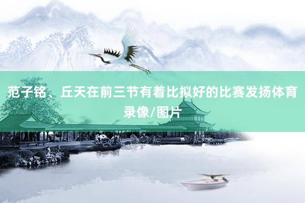 范子铭、丘天在前三节有着比拟好的比赛发扬体育录像/图片