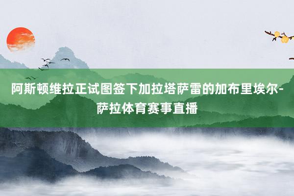 阿斯顿维拉正试图签下加拉塔萨雷的加布里埃尔-萨拉体育赛事直播