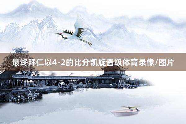 最终拜仁以4-2的比分凯旋晋级体育录像/图片