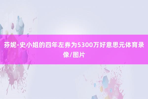 芬妮-史小姐的四年左券为5300万好意思元体育录像/图片