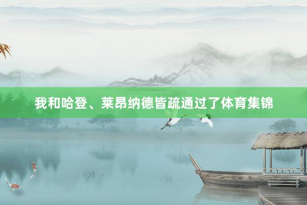 我和哈登、莱昂纳德皆疏通过了体育集锦