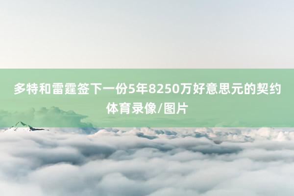 多特和雷霆签下一份5年8250万好意思元的契约体育录像/图片