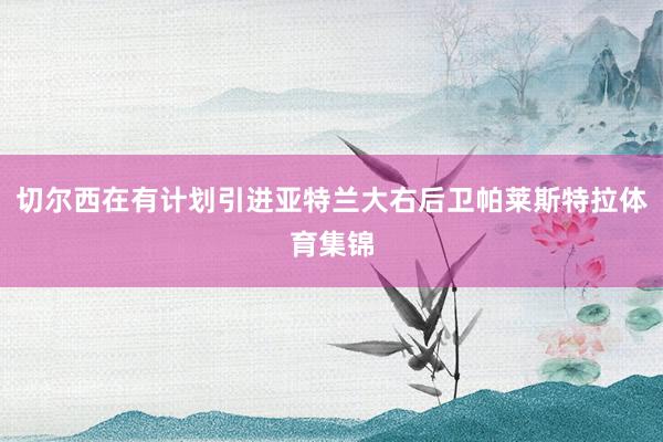 切尔西在有计划引进亚特兰大右后卫帕莱斯特拉体育集锦